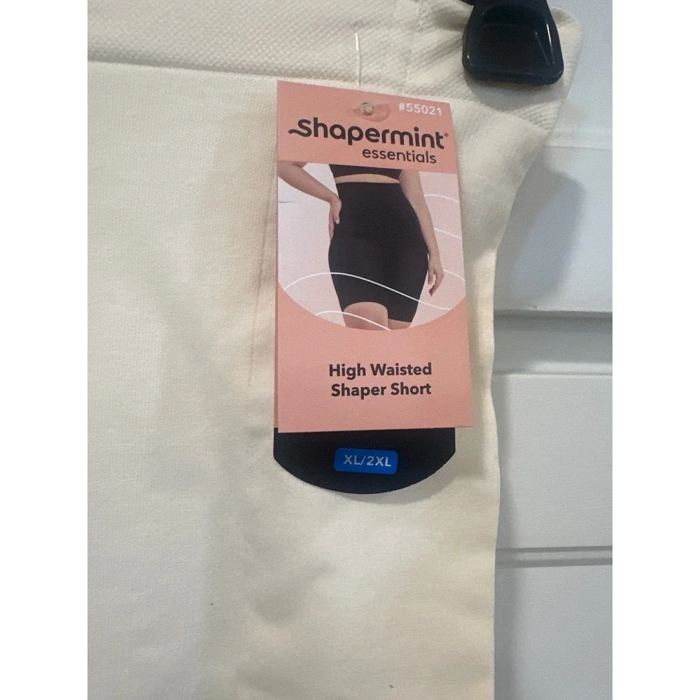 Shapermint Essentials High Waisted Shaper Shorts Cream XL/2XL New shapewear